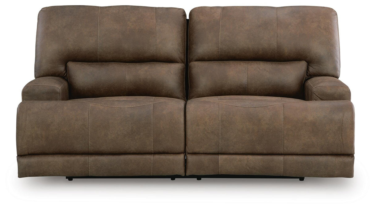 Beckley Place Earth Power Reclining Sofa and Loveseat by Ashley at Eve Furniture