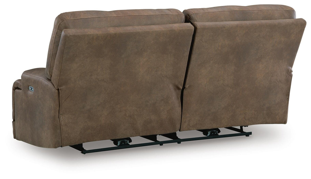 Beckley Place Earth Power Reclining Sofa and Loveseat by Ashley at Eve Furniture