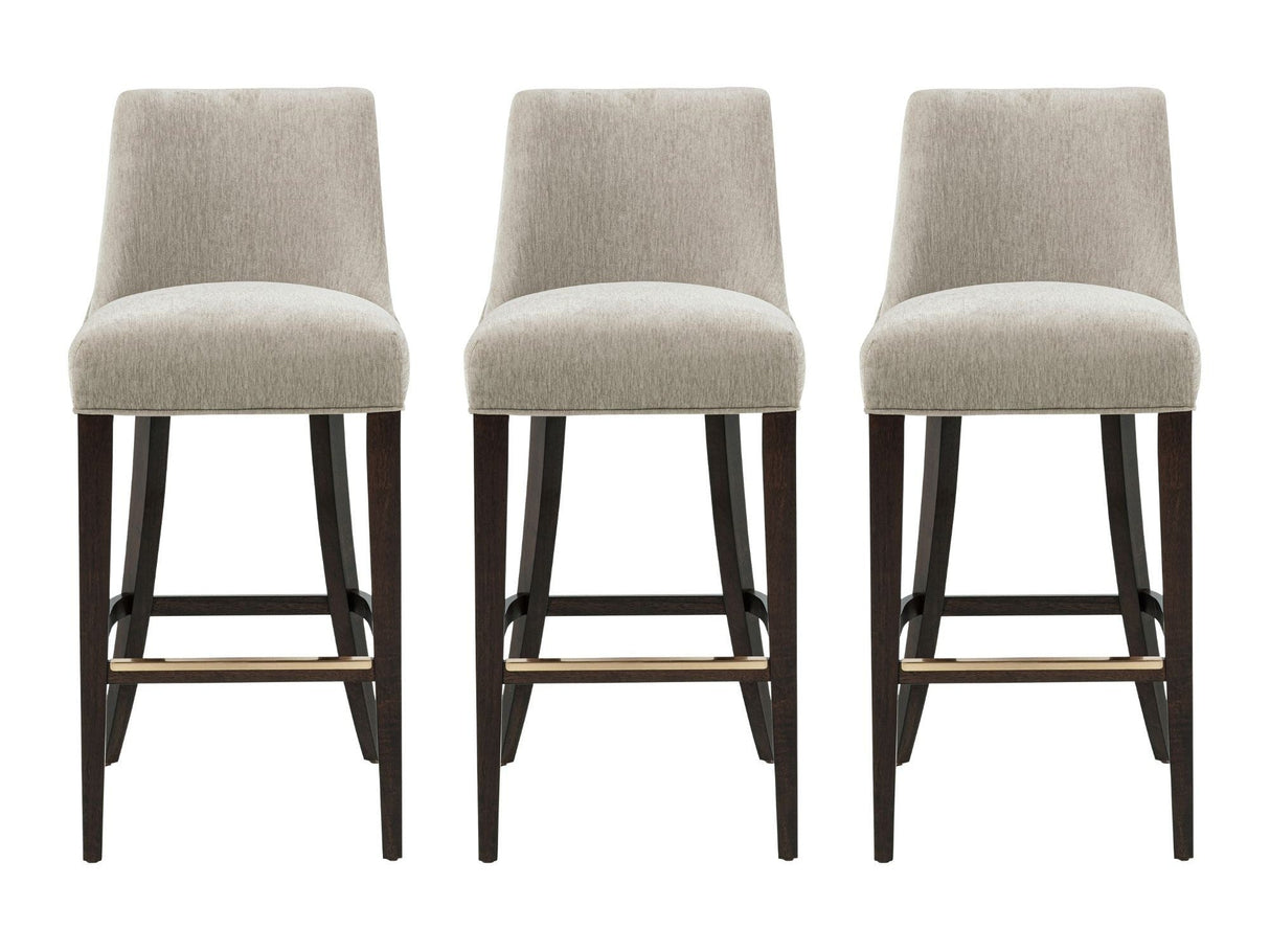 Beever Barstool in Taupe (set of 3) by Manhattan Comfort at Eve Furniture