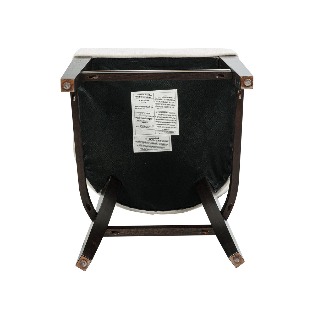 Beever Counter Stool in Cream by Manhattan Comfort at Eve Furniture