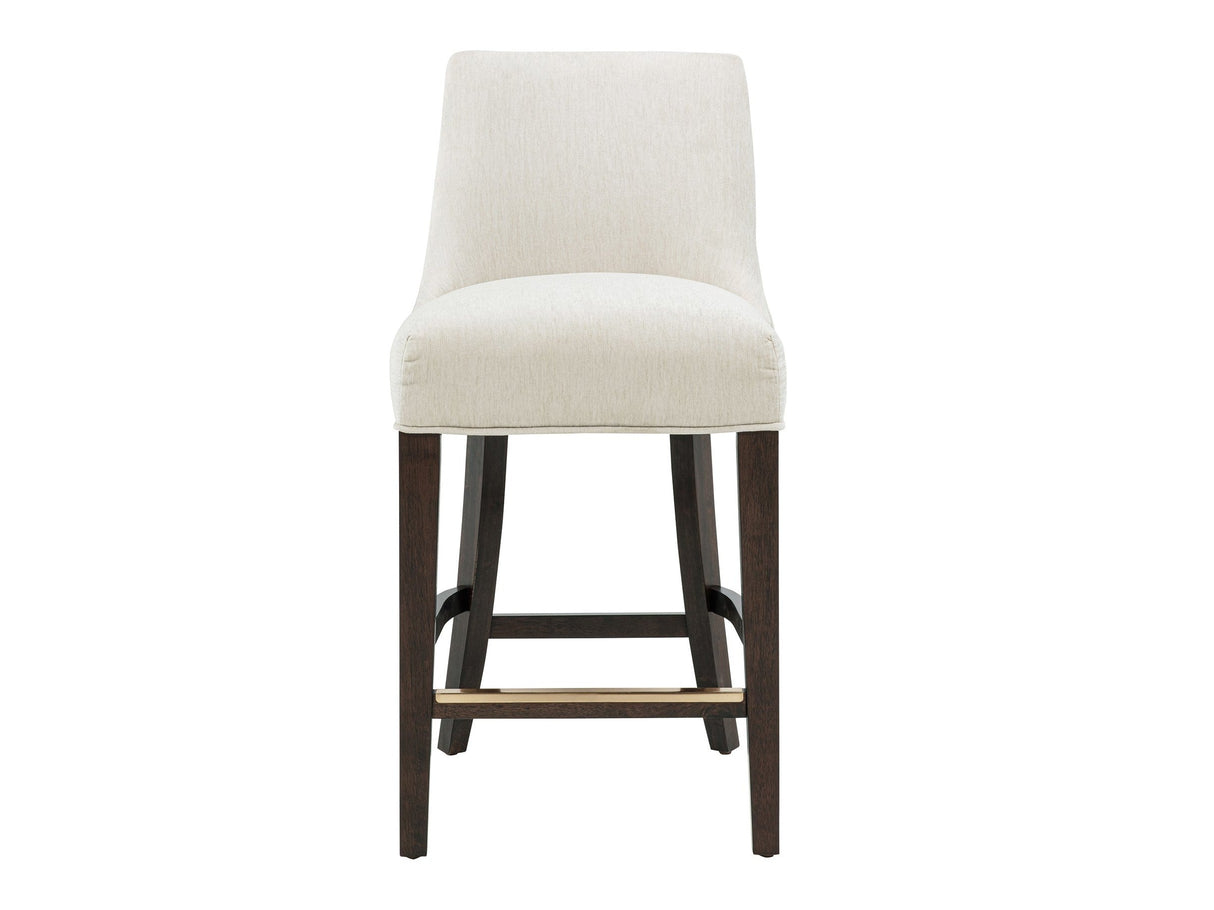 Beever Counter Stool in Cream by Manhattan Comfort at Eve Furniture