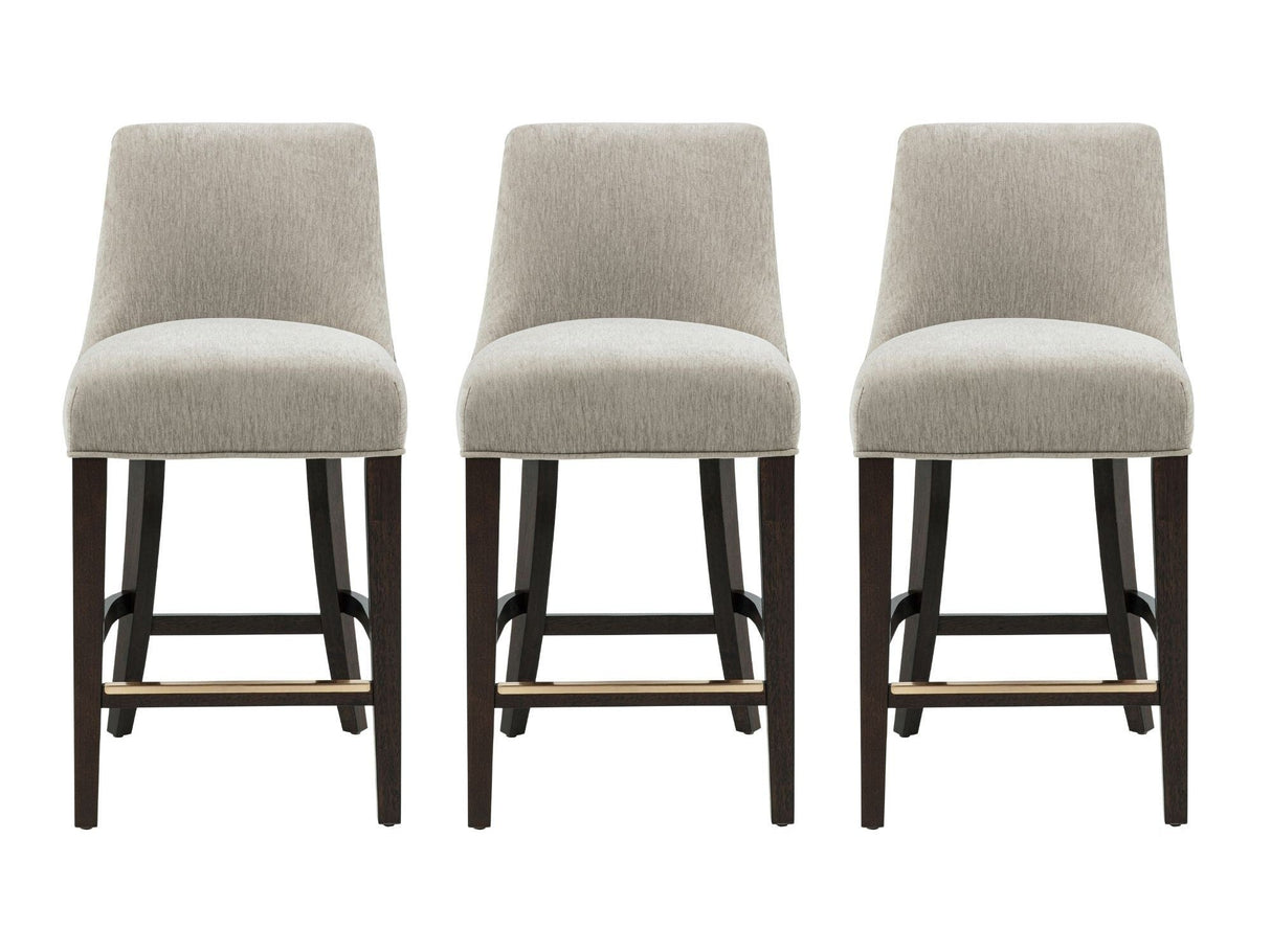Beever Counter Stool in Taupe (set of 3) by Manhattan Comfort at Eve Furniture