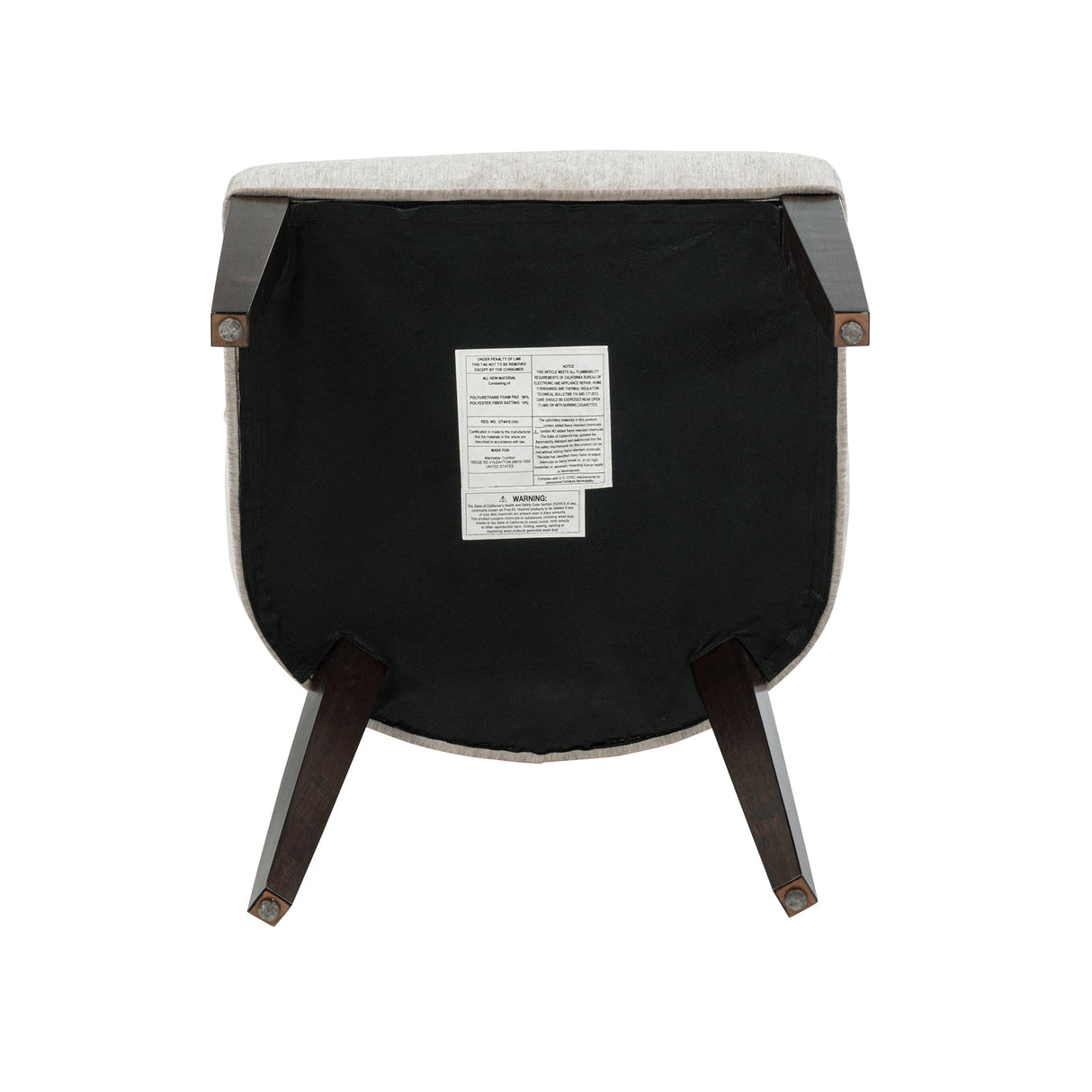 Beever Dining Chair in Taupe (set of 4) by Manhattan Comfort at Eve Furniture