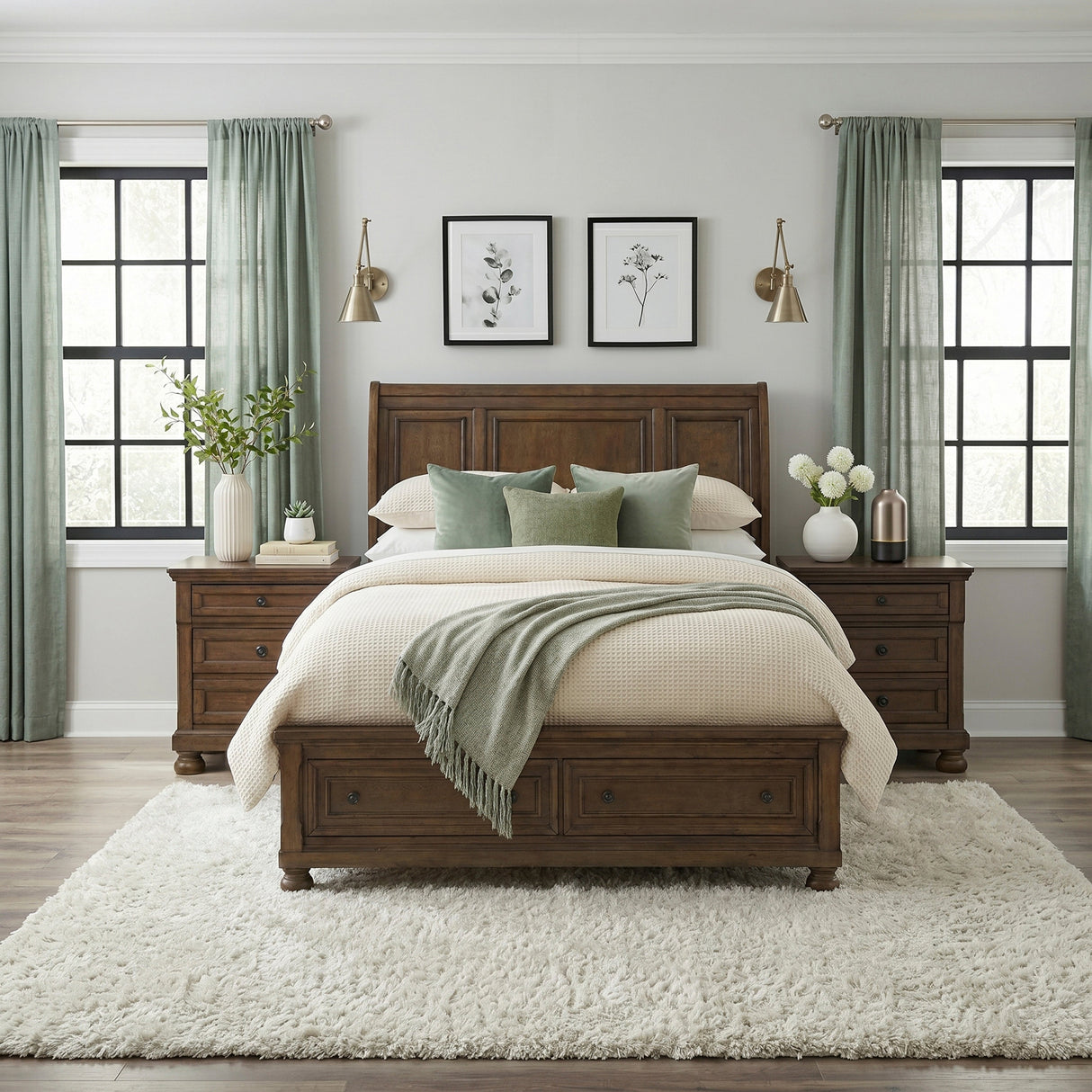 Begonia Dark Brown Queen Storage Platform Bed by Homelegance at Eve Furniture