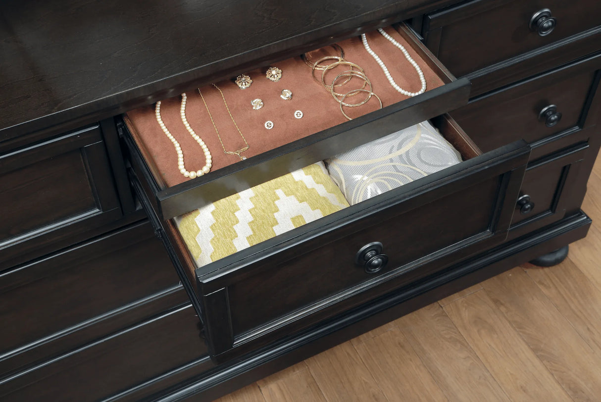 Begonia Grayish Brown Dresser by Homelegance at Eve Furniture