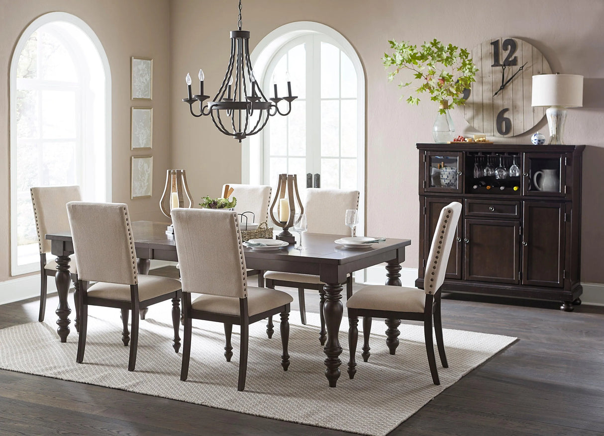 Begonia Grayish Brown Side Chair, Set of 2 by Homelegance at Eve Furniture