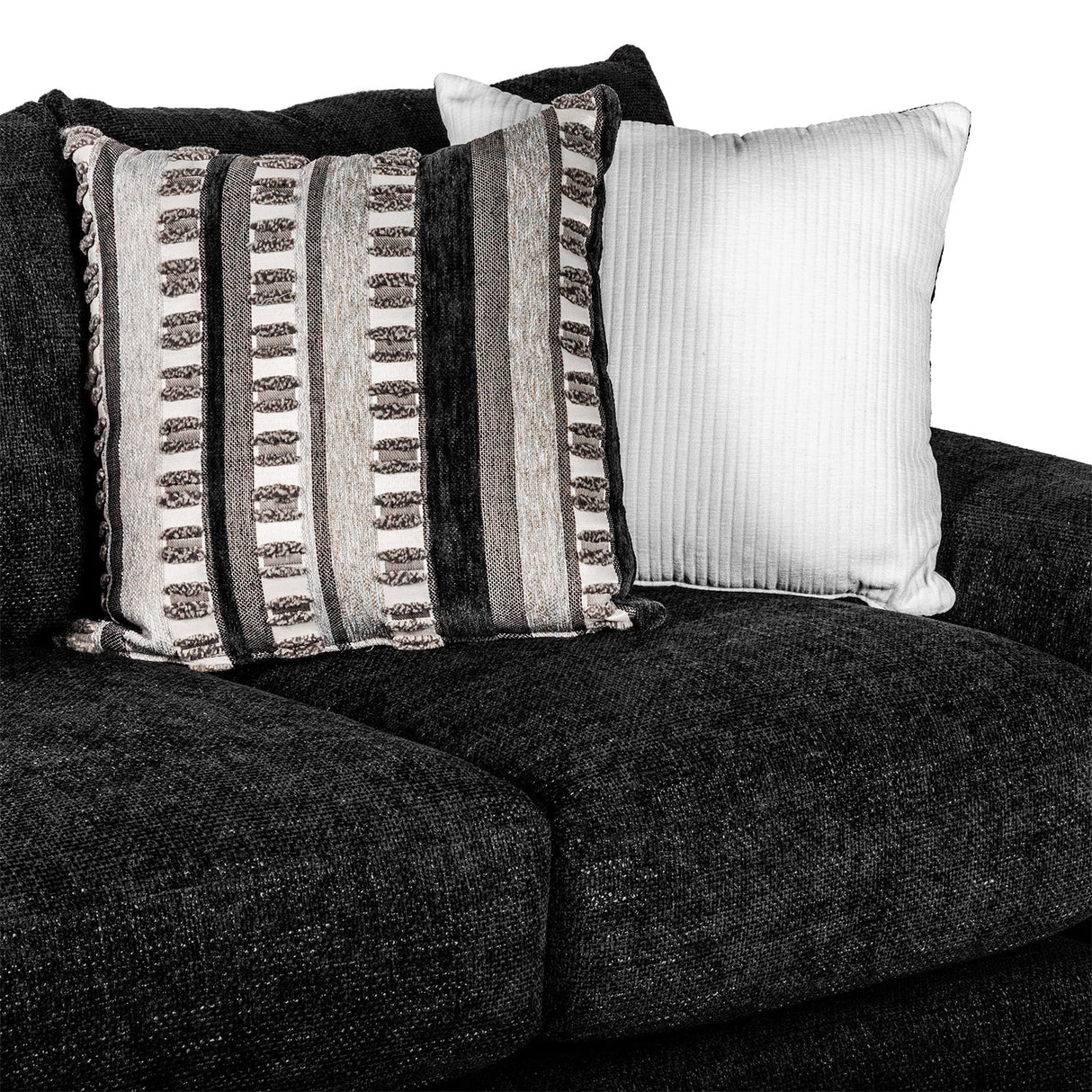 Behold Black Sofa & Loveseat Set by Happy Homes at Eve Furniture