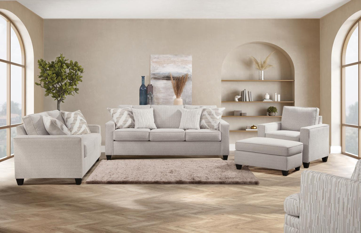 Behold Carmine Pebble Sofa & Loveseat by Happy Homes at Eve Furniture