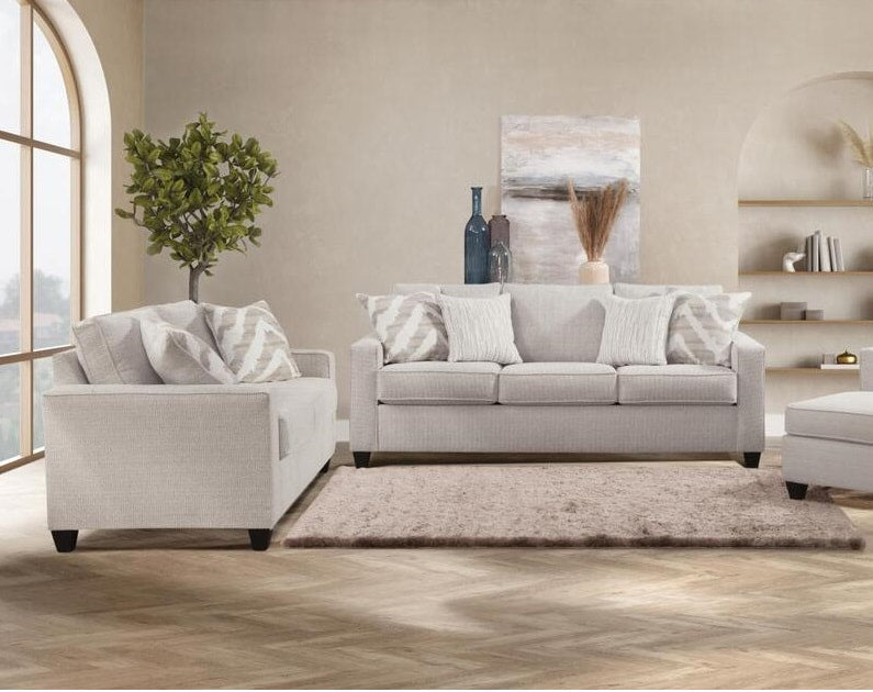 Behold Carmine Pebble Sofa & Loveseat by Happy Homes at Eve Furniture