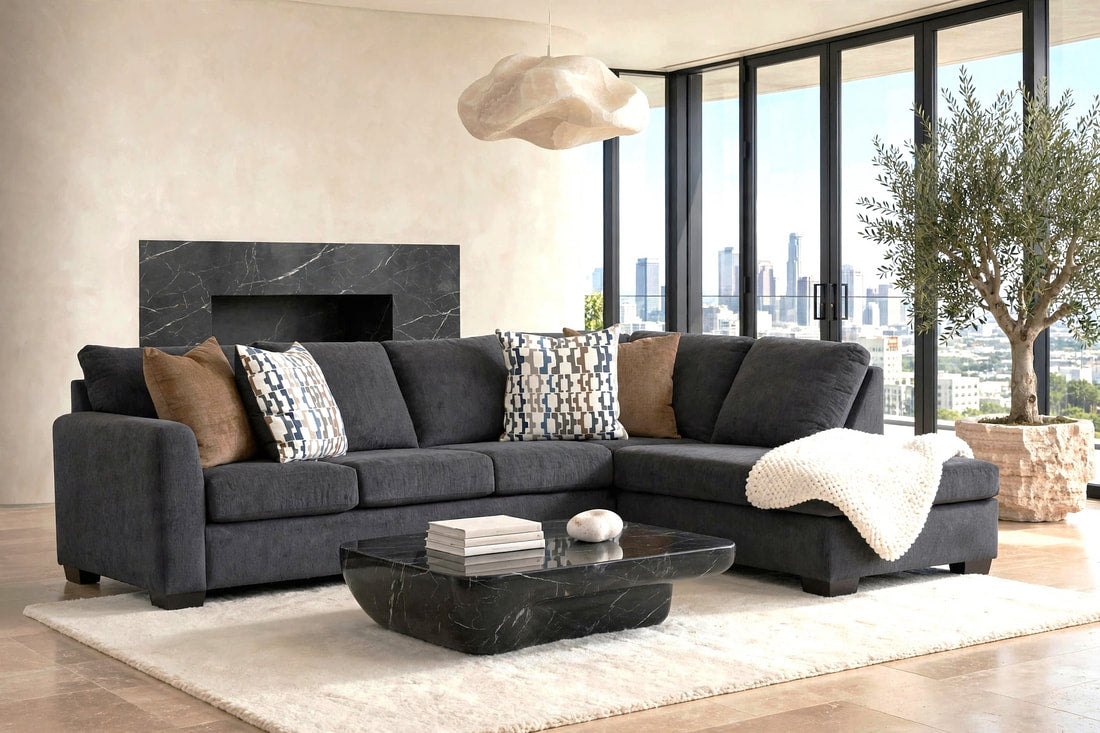 Behold Charcoal Sectional by Happy Homes at Eve Furniture