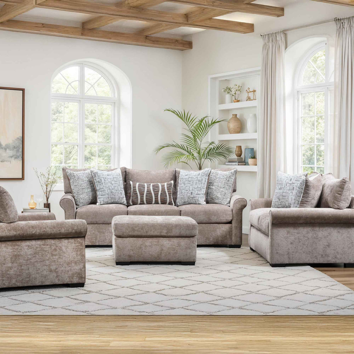 Behold Mushroom Sofa & Loveseat Set
