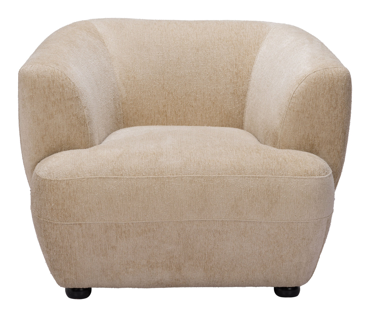 Bekker Golden Beige Accent Chair by Zuomod at Eve Furniture