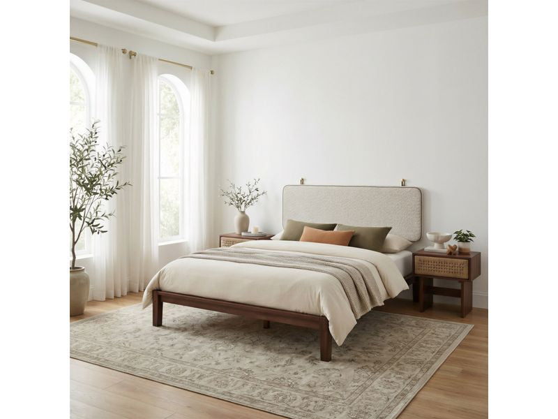 Bela Floating Queen Headboard Ivory