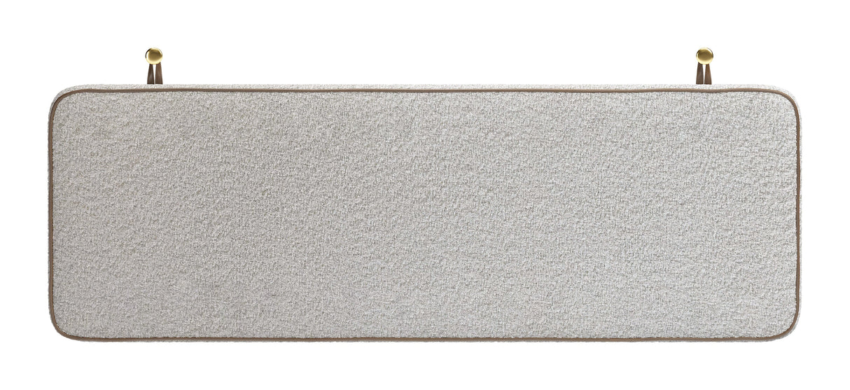 Bela Ivory Floating Queen Headboard by Zuomod at Eve Furniture
