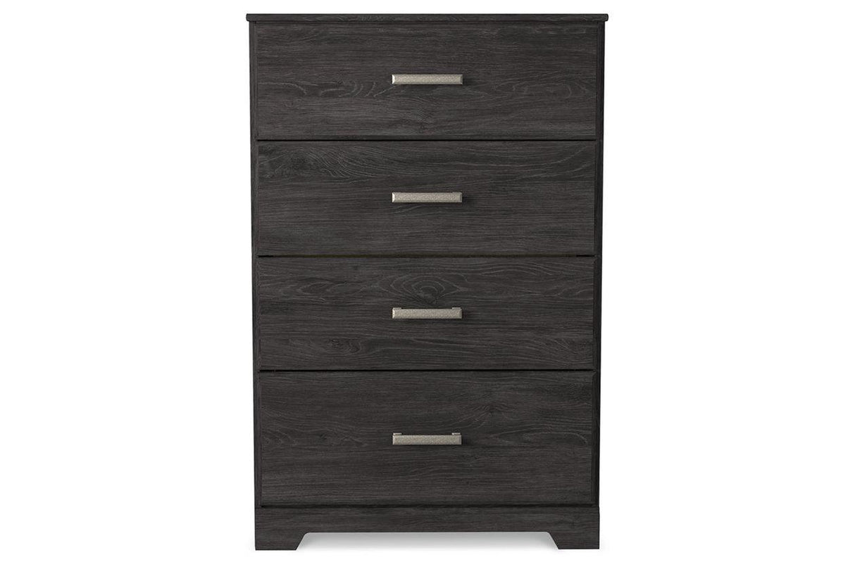 Belachime Black Chest of Drawers by Ashley at Eve Furniture