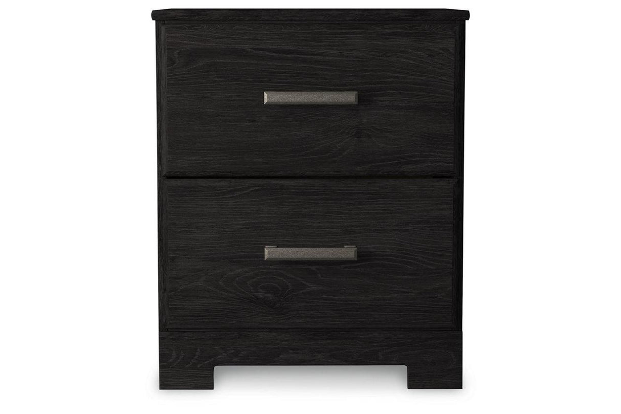 Belachime Black Nightstand by Ashley at Eve Furniture