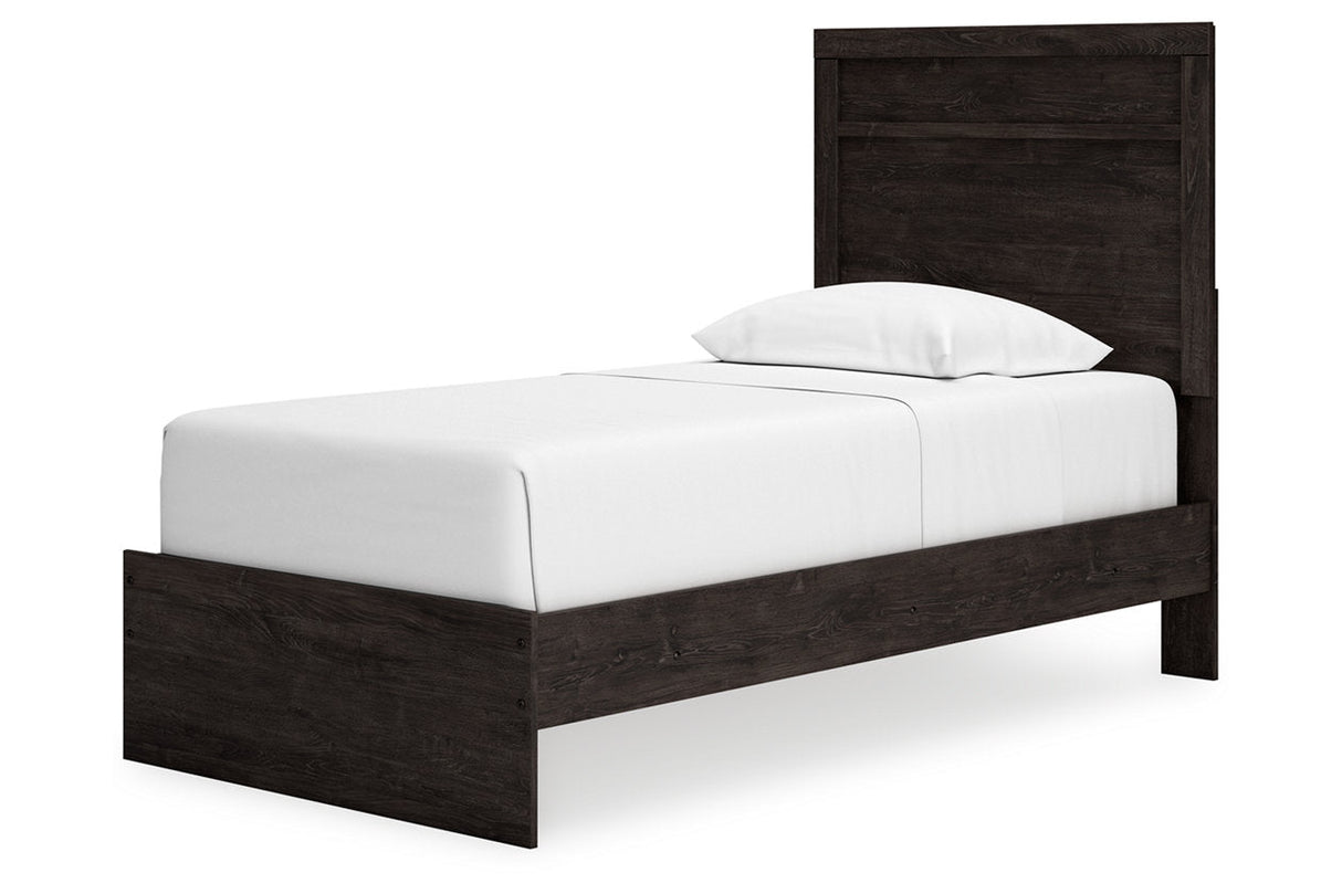 Belachime Black/Gray Youth Panel Bedroom Set by Ashley at Eve Furniture