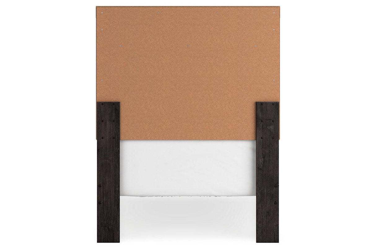 Belachime Charcoal Twin Panel Bed by Ashley at Eve Furniture