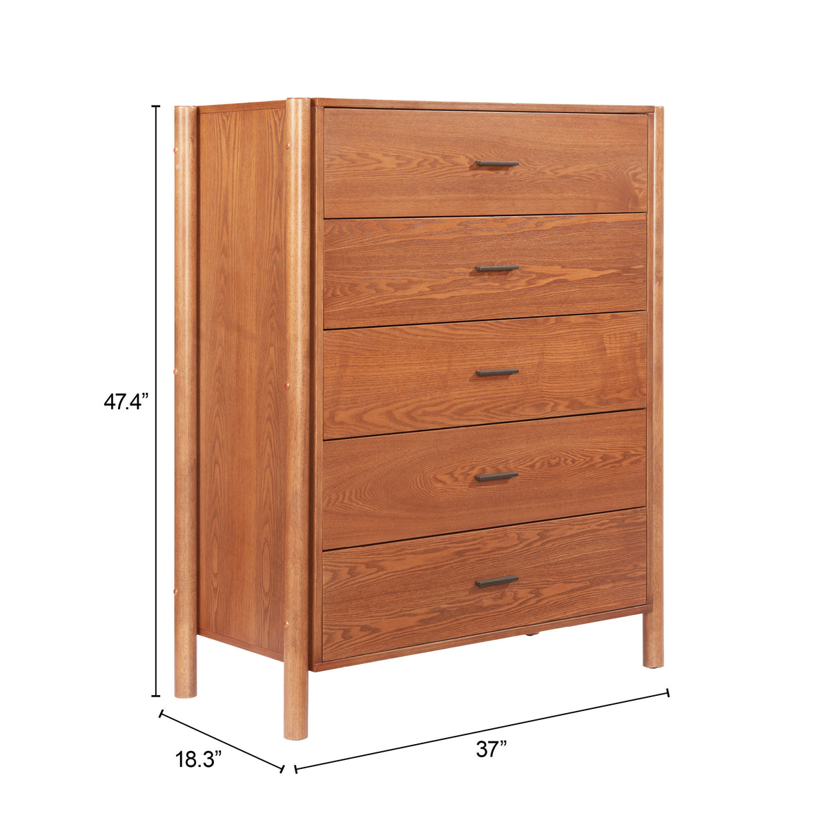 Beleza Walnut Chest by Zuomod at Eve Furniture