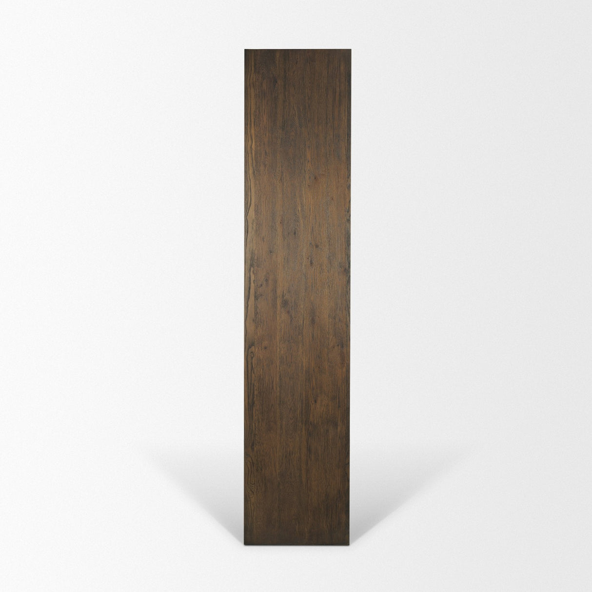 Belford 2-Door Open Dark Brown Oak Wood Shelving Unit by Mercana at Eve Furniture