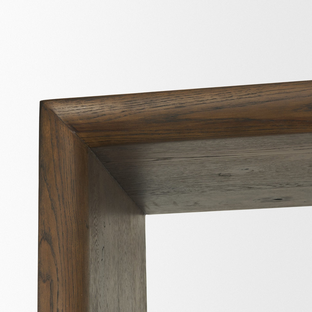 Belford 2-Door Open Dark Brown Oak Wood Shelving Unit by Mercana at Eve Furniture