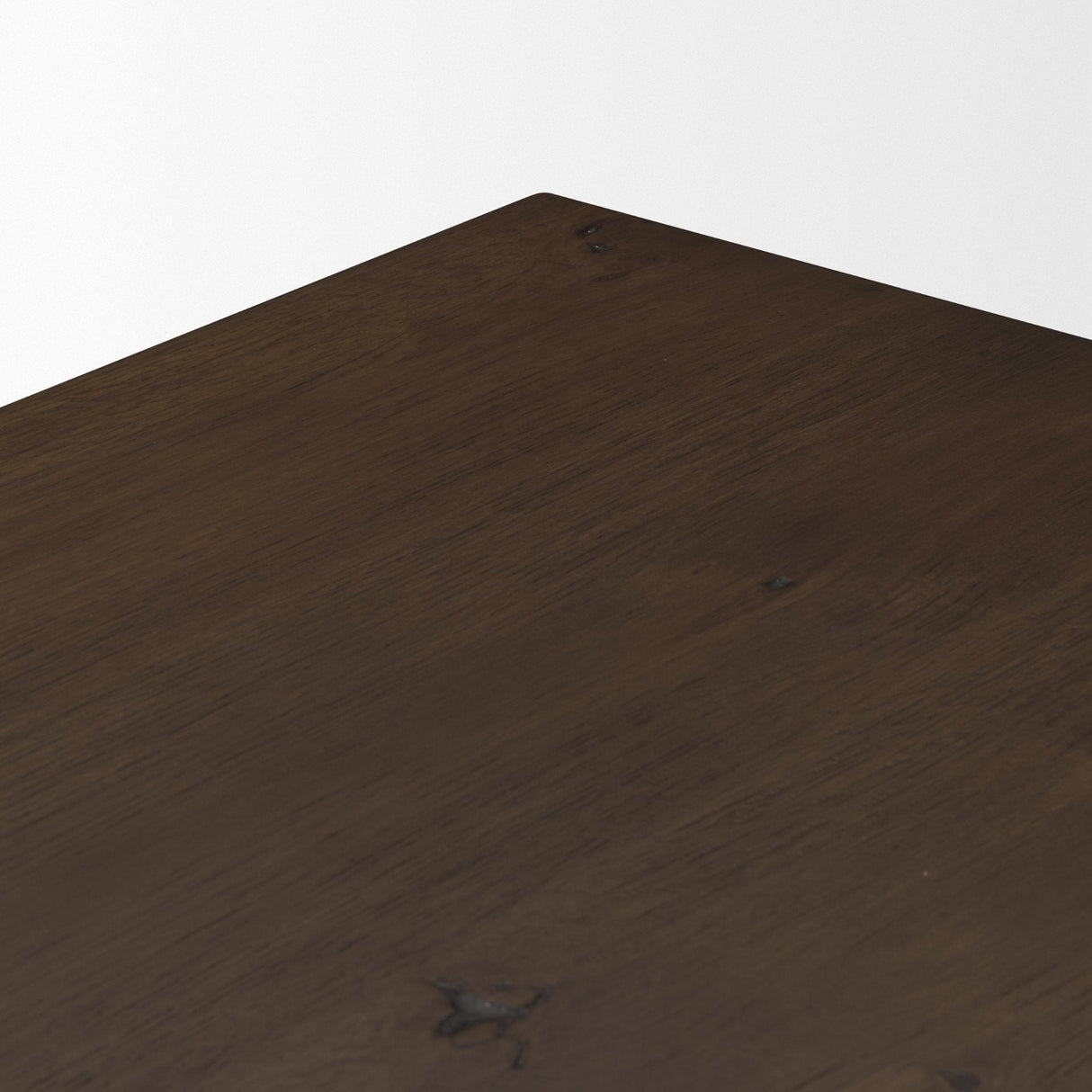 Belford 3-Drawer Dark Brown Oak Wood Closed Nightstand by Mercana at Eve Furniture