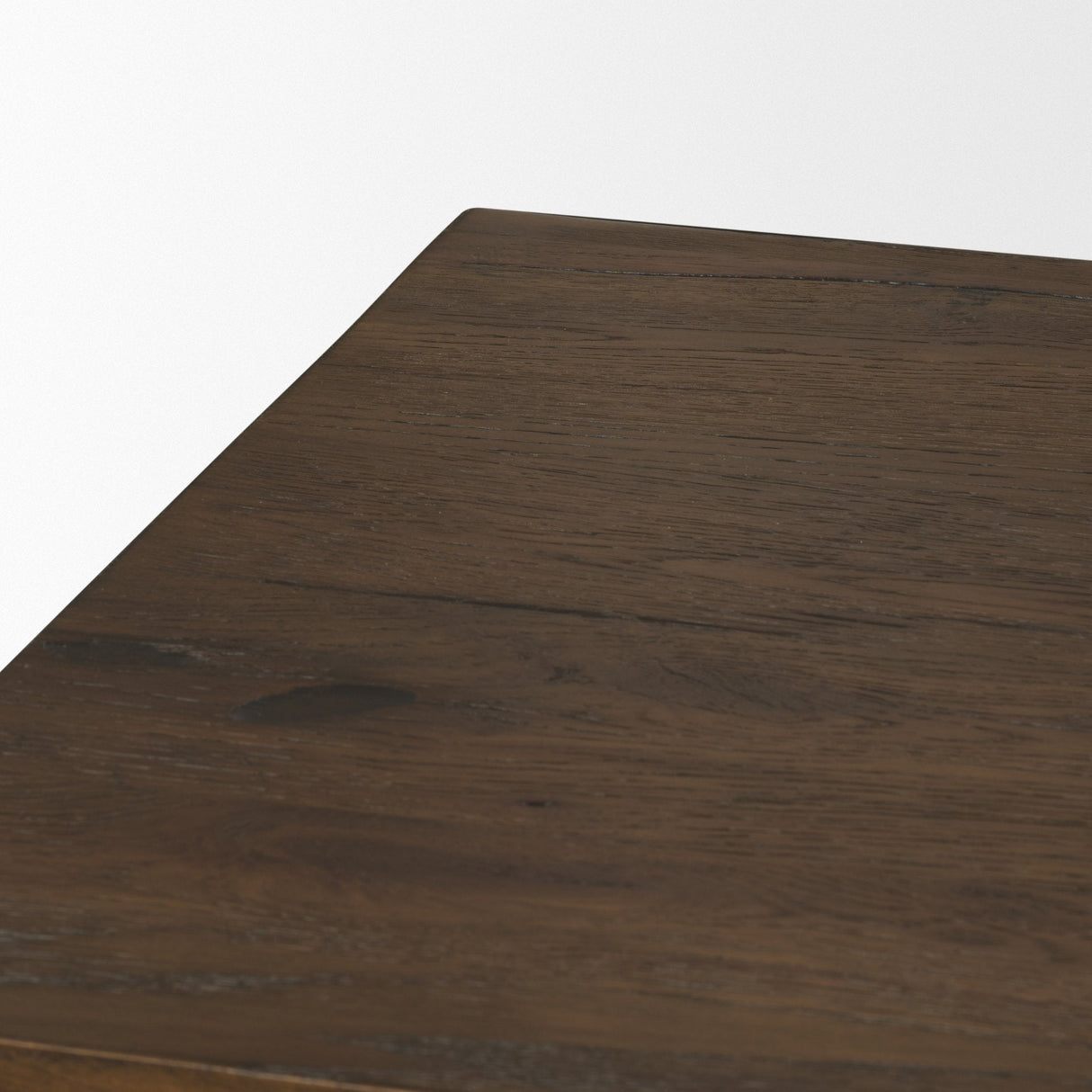 Belford Dark Brown Oak Wood Media Console by Mercana at Eve Furniture