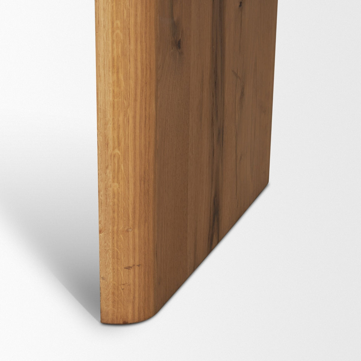Belford Light Brown Oak Wood Console Table by Mercana at Eve Furniture