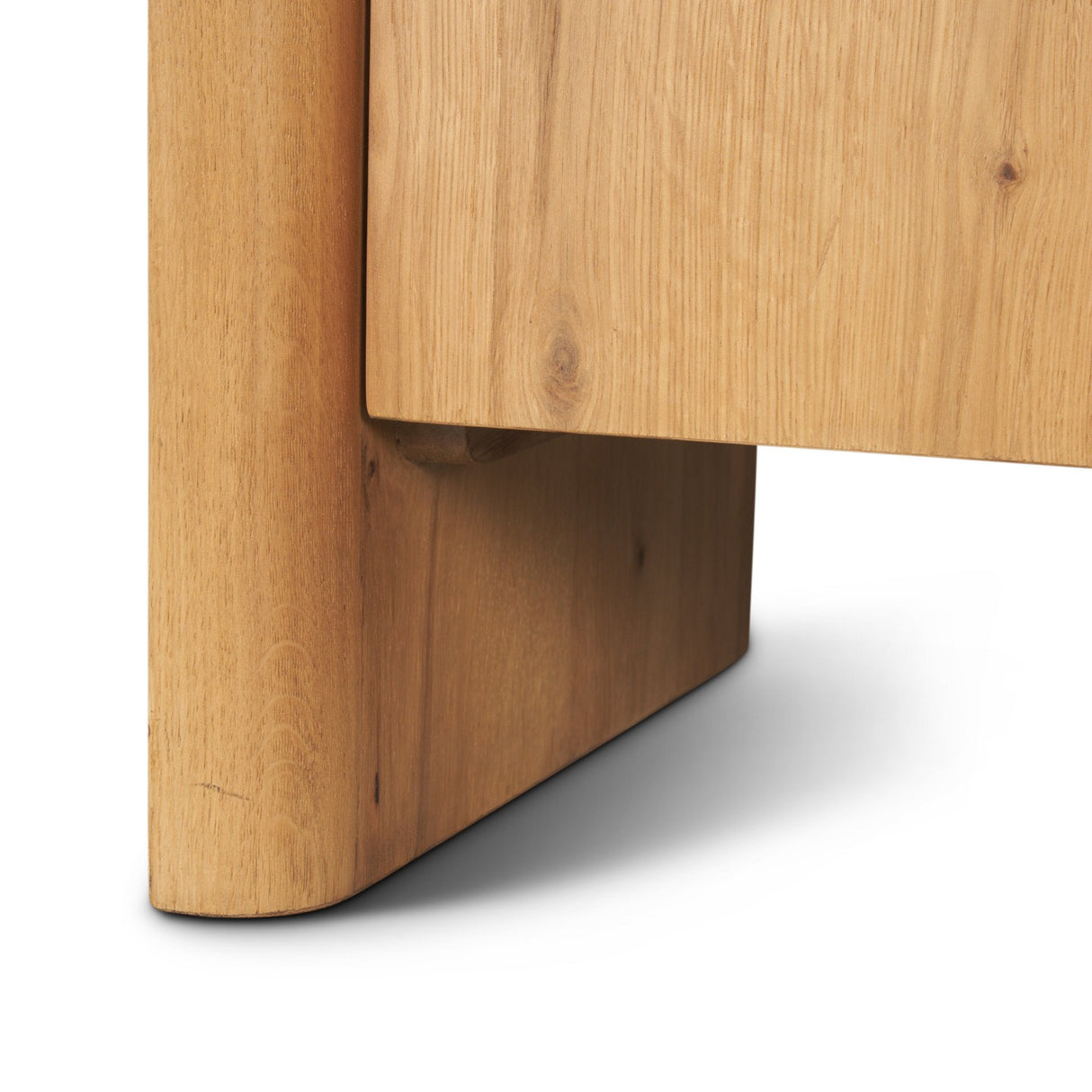 Belford Light Brown Oak Wood Media Console by Mercana at Eve Furniture