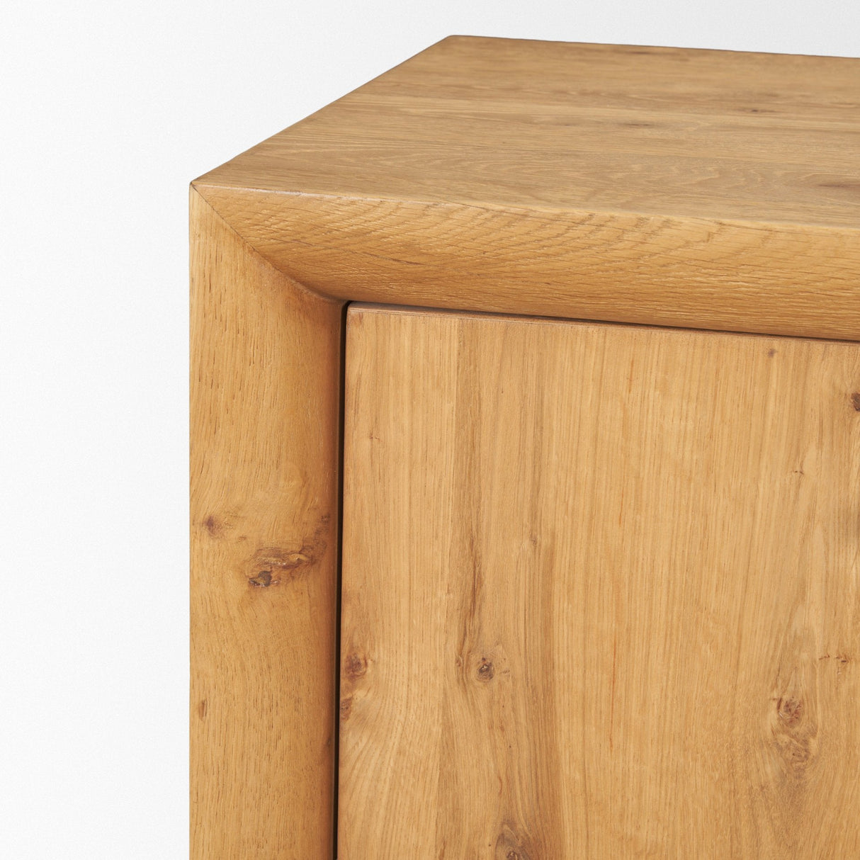 Belford Light Brown Oak Wood Media Console by Mercana at Eve Furniture