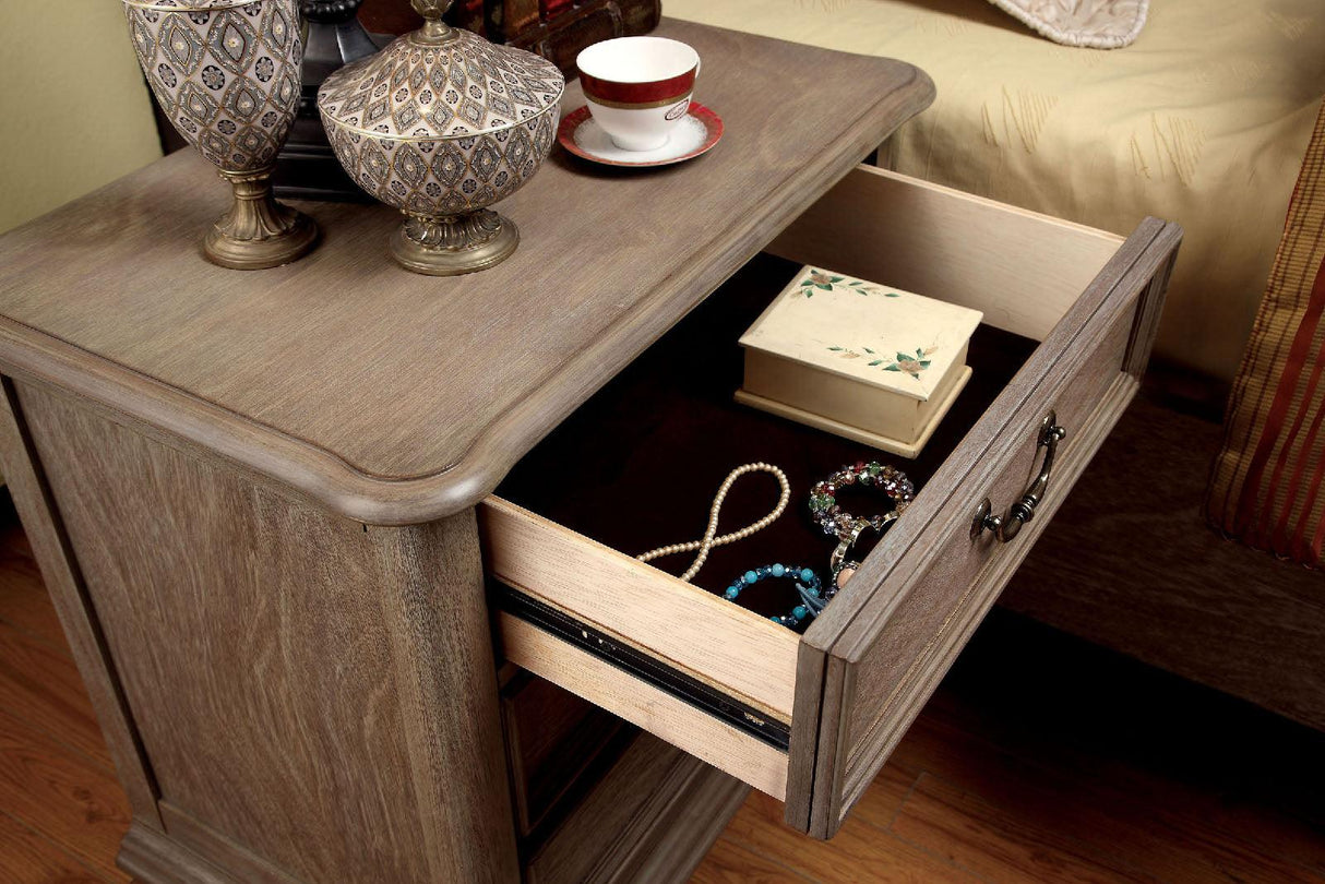 Belgrade Rustic Natural Night Stand by Furniture of America at Eve Furniture