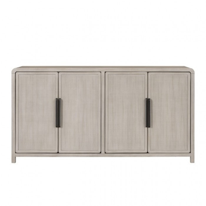 Belize Gray Fog 4 Door Cabinet by Furniture of America at Eve Furniture