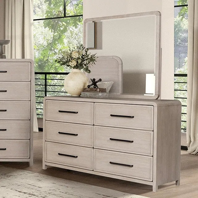 Belize Gray Fog 4-Piece Queen Bedroom Set by Furniture of America at Eve Furniture