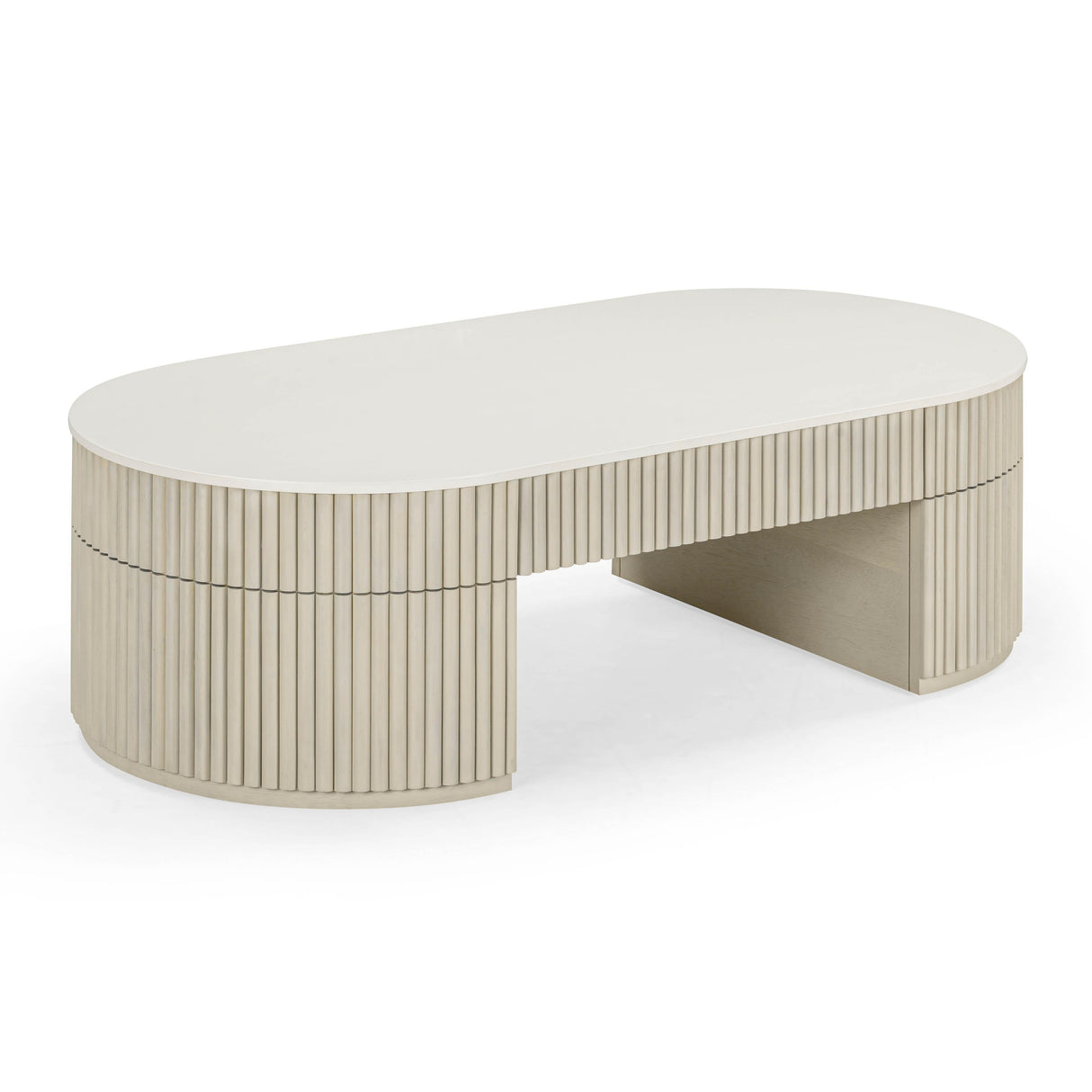 Bella Cream Large Storage Coffee Table by TOV Furniture at Eve Furniture