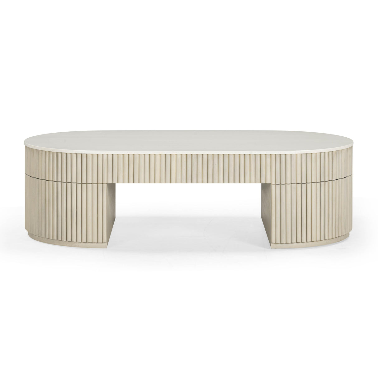 Bella Cream Large Storage Coffee Table by TOV Furniture at Eve Furniture