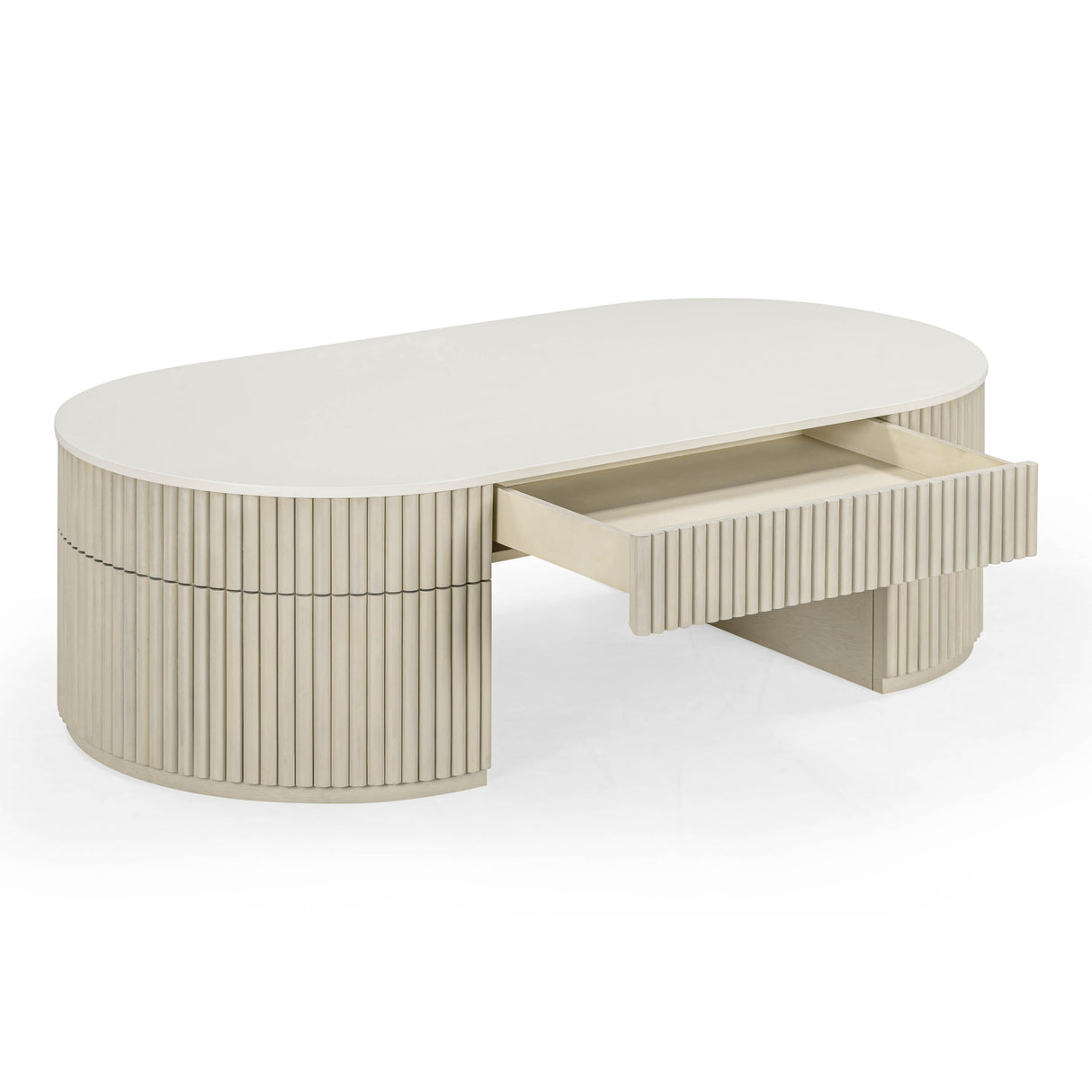 Bella Cream Large Storage Coffee Table by TOV Furniture at Eve Furniture