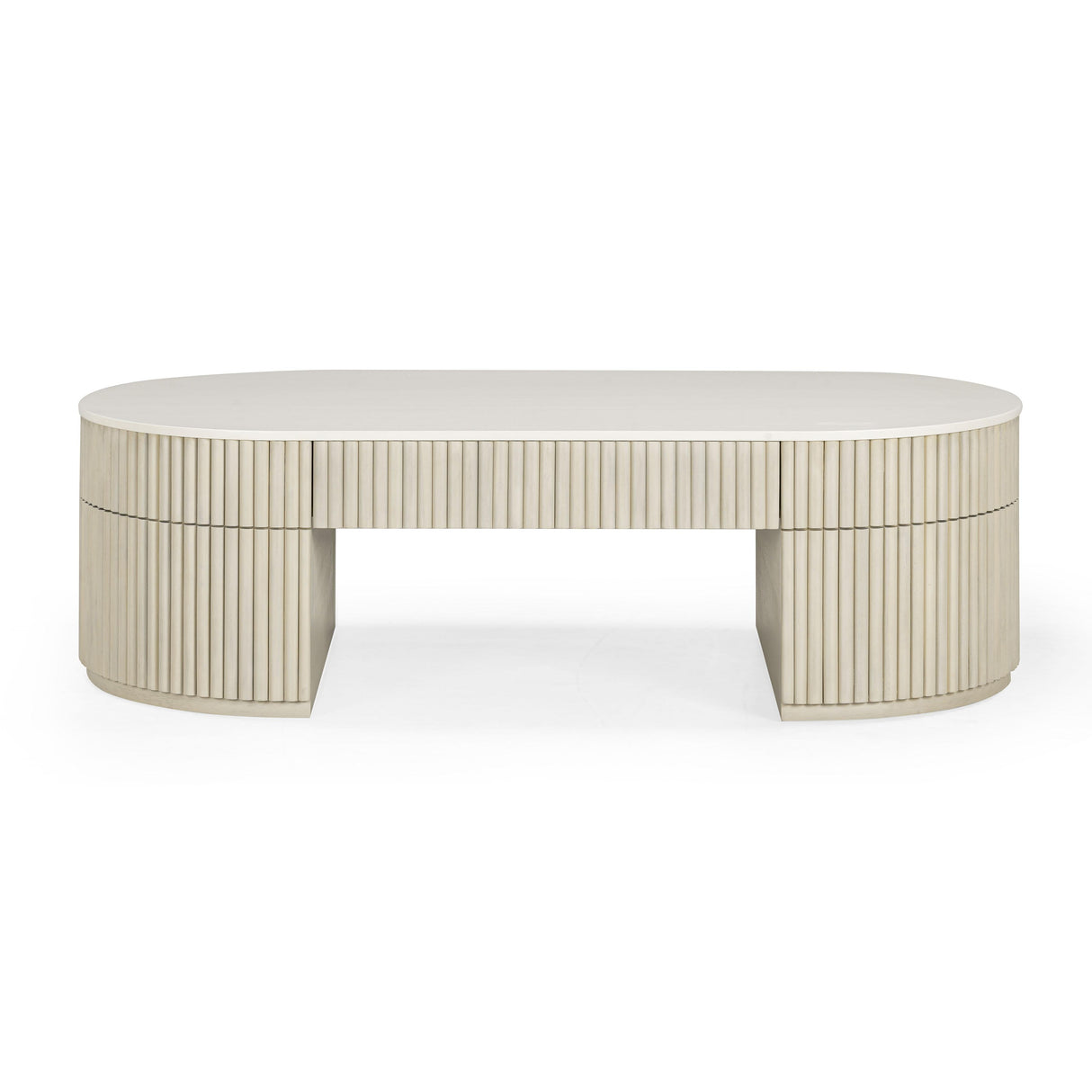 Bella Cream Large Storage Coffee Table by TOV Furniture at Eve Furniture