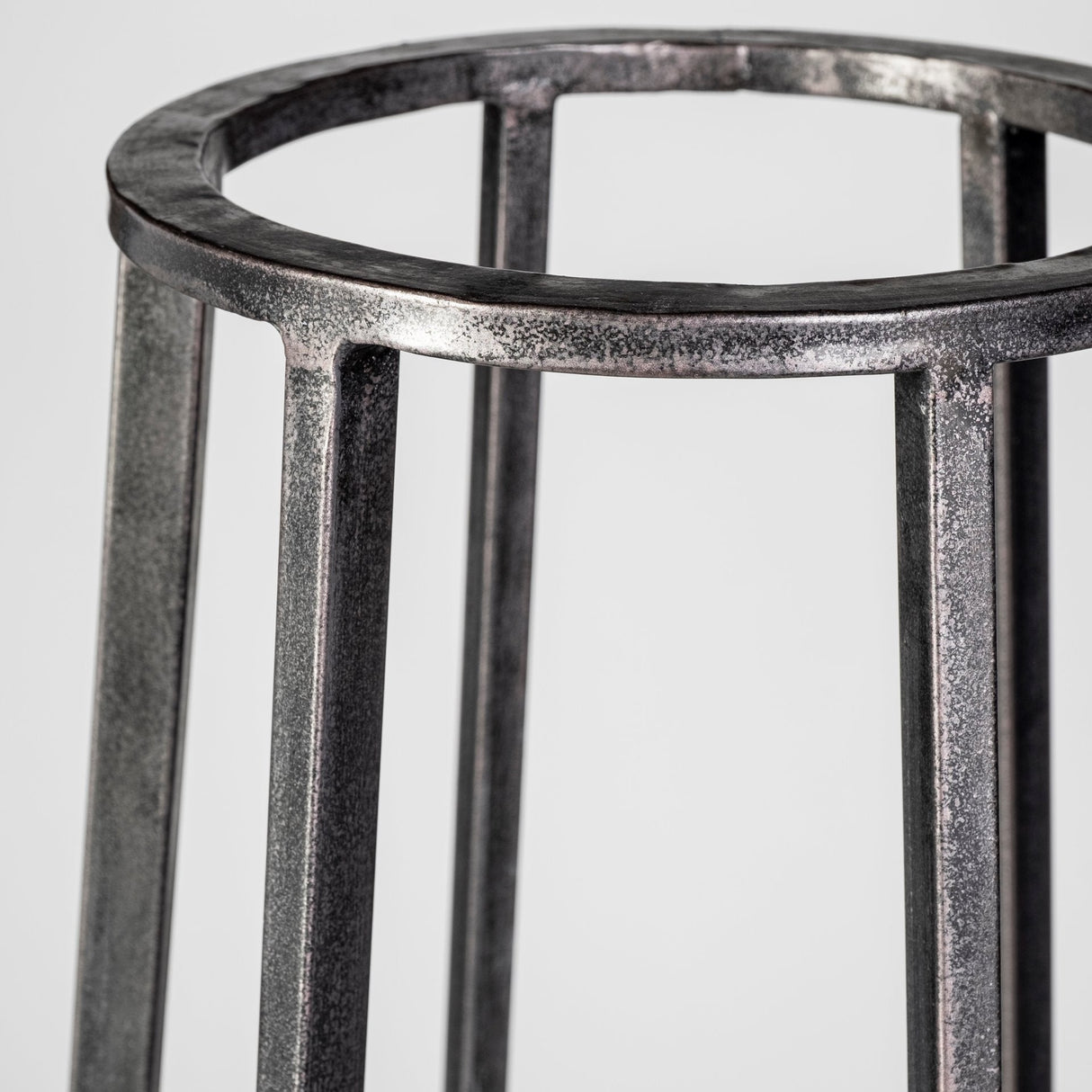 Bella Large Black Metal Cylindrical Cage Candle Holder Lantern by Mercana at Eve Furniture