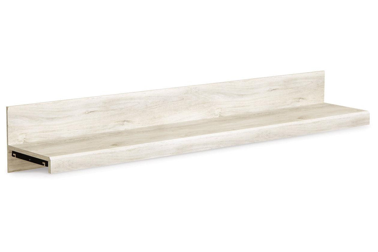 Bellaby Whitewash 4-Piece Entertainment Center by Ashley at Eve Furniture