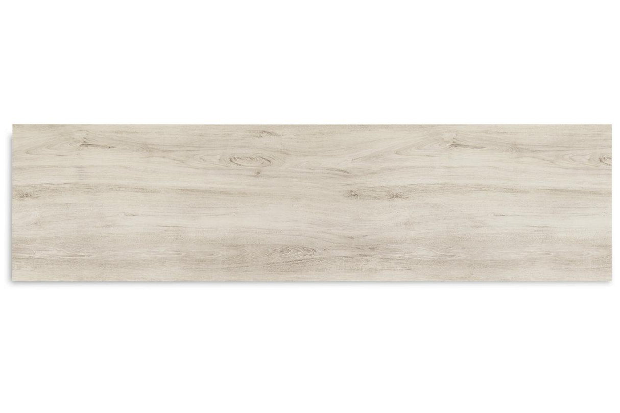 Bellaby Whitewash 4-Piece Entertainment Center by Ashley at Eve Furniture