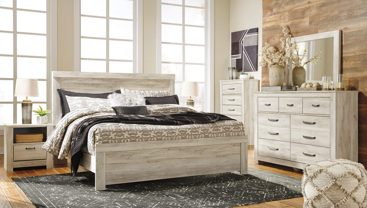 Bellaby Whitewash Panel Bedroom Set by Ashley at Eve Furniture