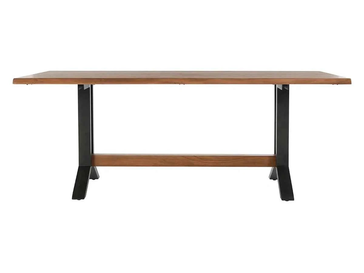 Bellamy Honey/Black Solid Wood Dining Table by Classic Home at Eve Furniture