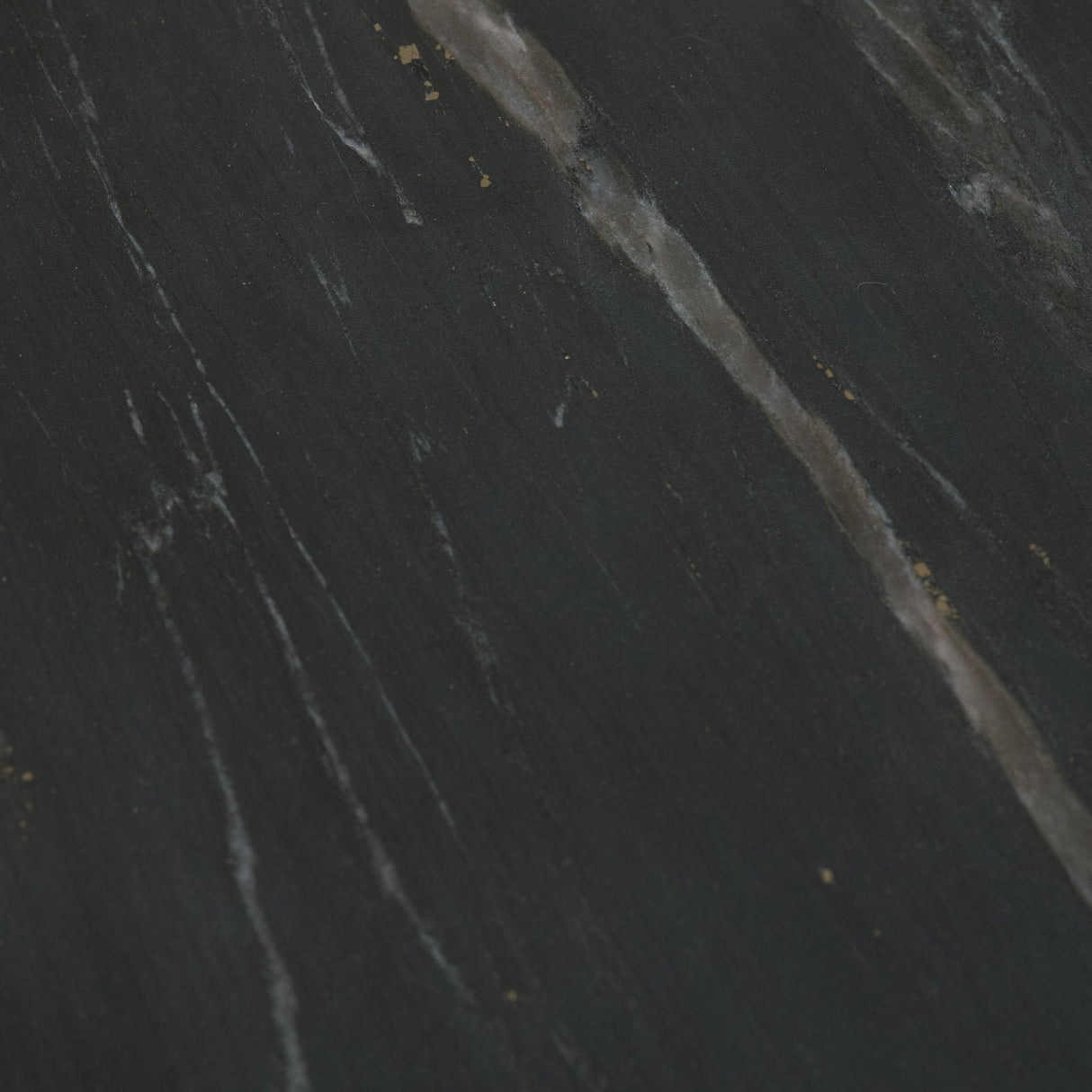 Bellancia Nero Black Marquina Marble Pedestal Side Table by Mercana at Eve Furniture