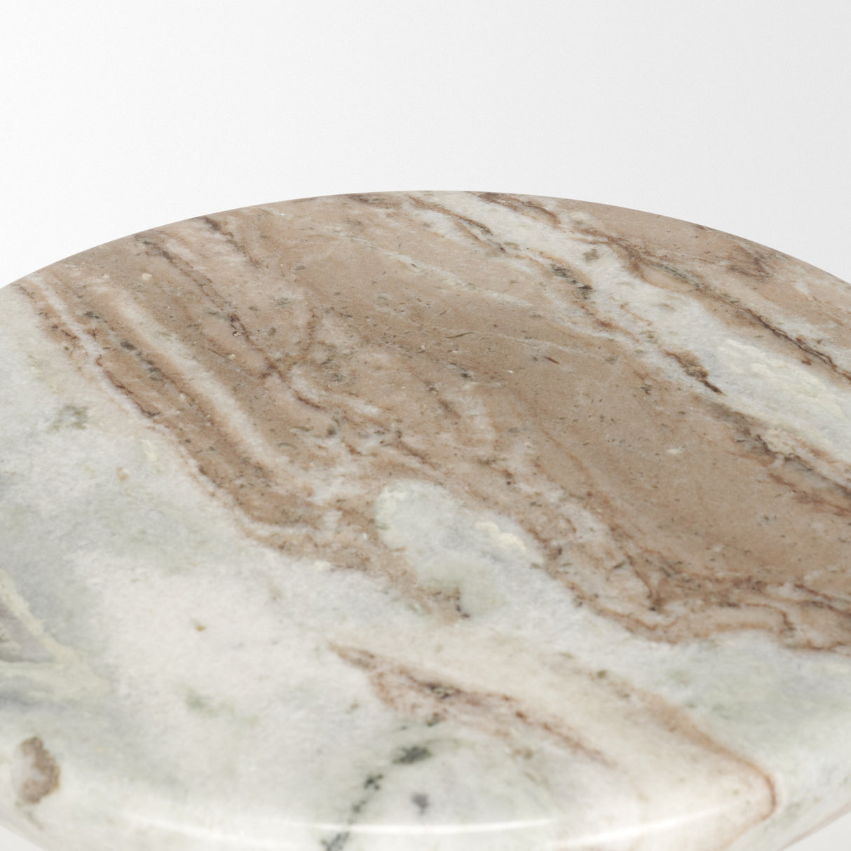 Bellancia Rosa Pink Marble Pedestal Side Table by Mercana at Eve Furniture