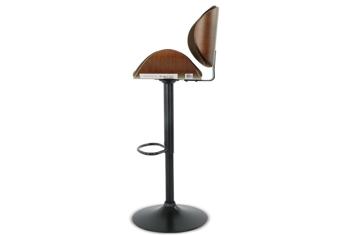 Bellatier Brown Adjustable Height Barstool by Ashley at Eve Furniture