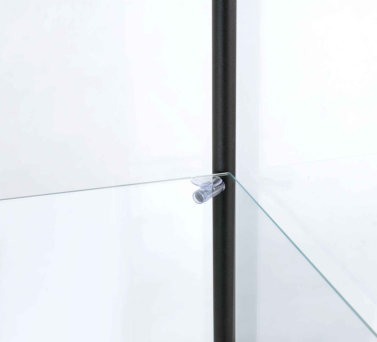 Bellatrix Mango 3-shelf Clear Glass Curio Cabinet by Coaster at Eve Furniture