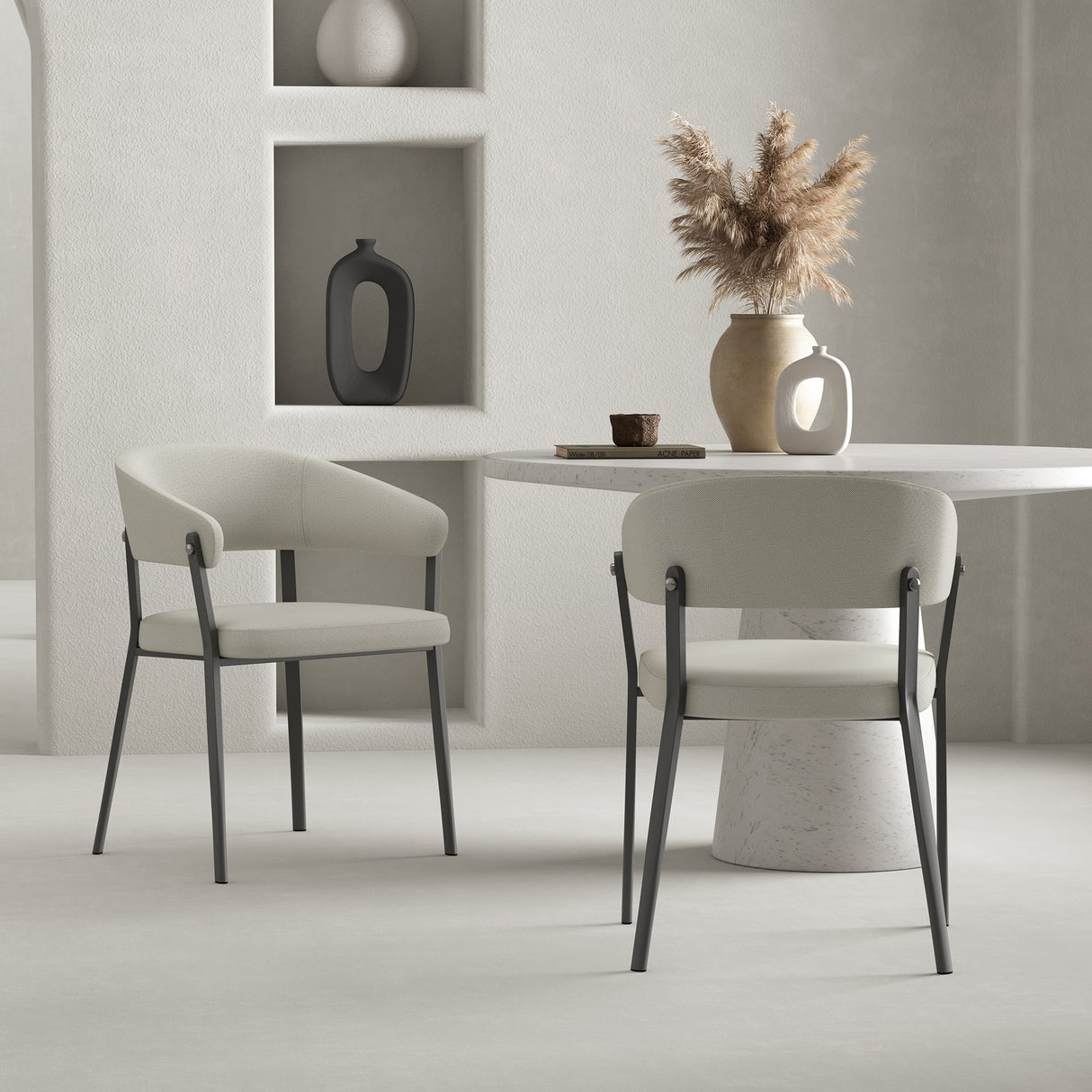 Belle Dining Chair in Oatmeal (set of 2) by Manhattan Comfort at Eve Furniture