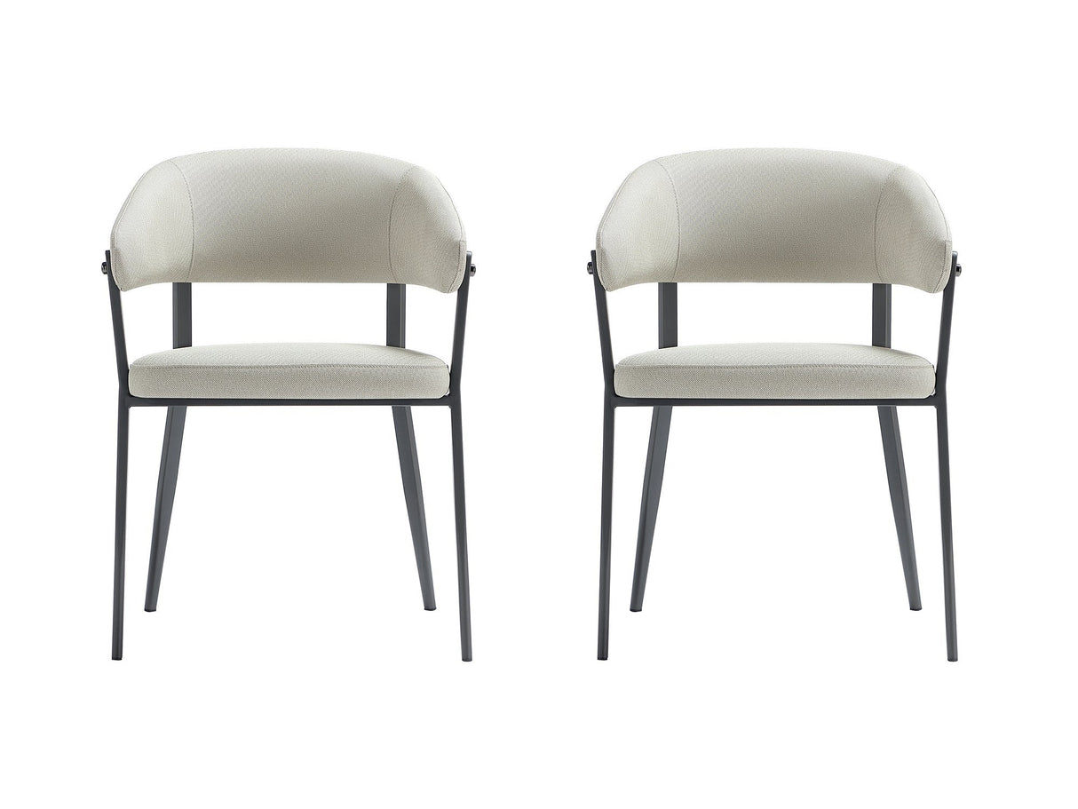 Belle Dining Chair in Oatmeal (set of 2) by Manhattan Comfort at Eve Furniture