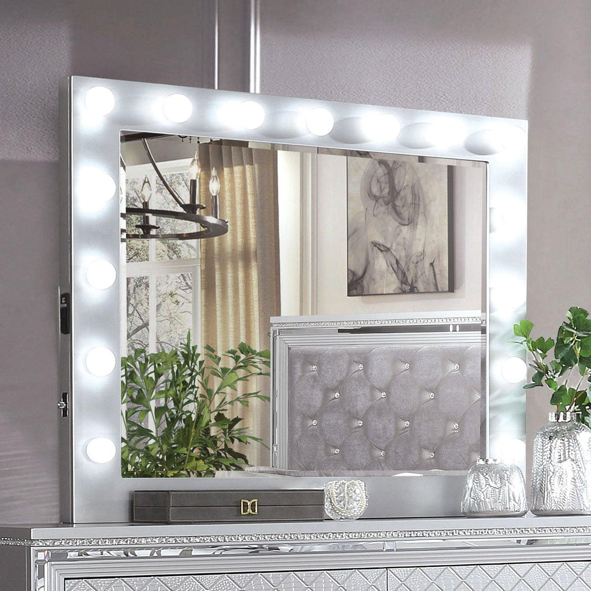 Belleterre Silver Mirror by Furniture of America at Eve Furniture