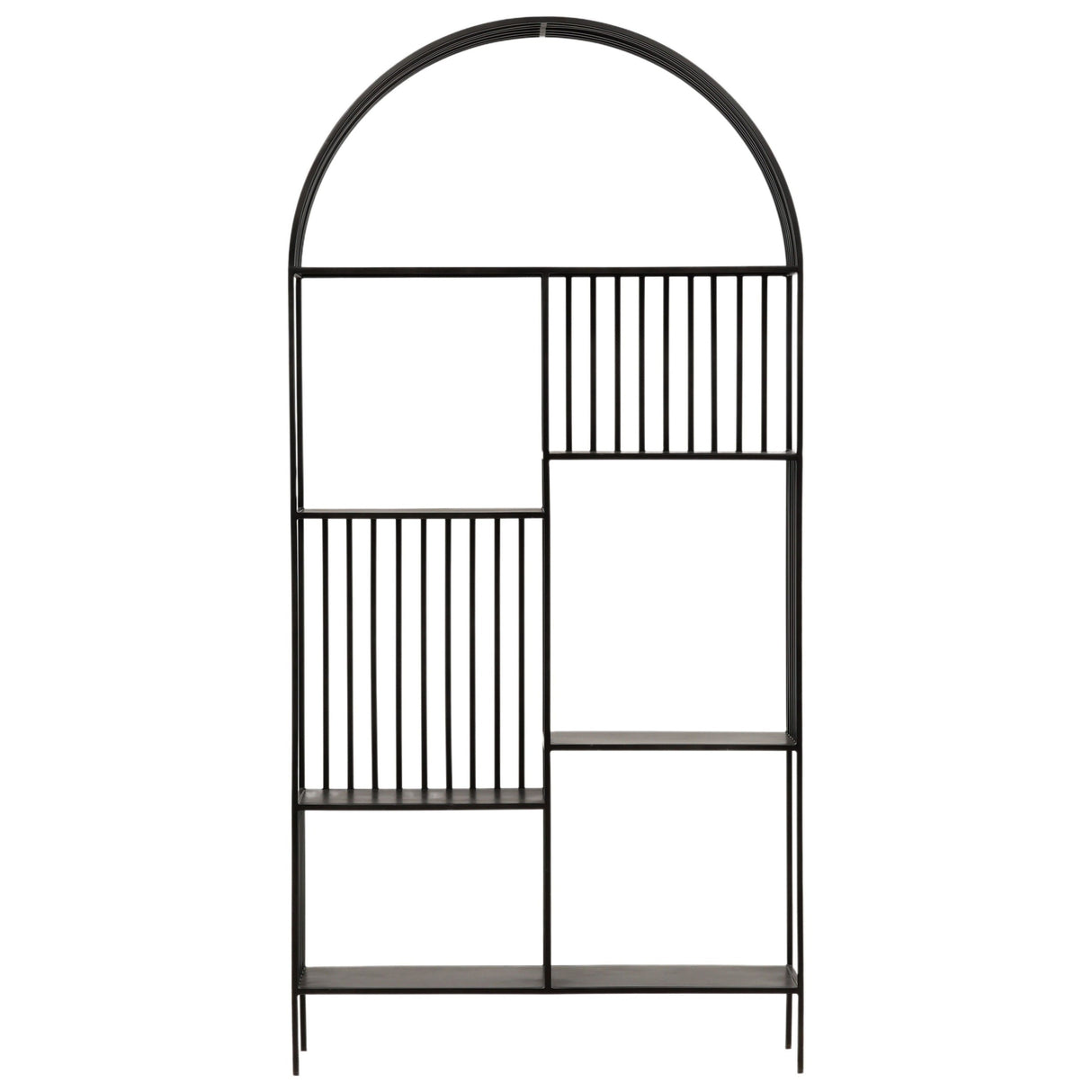 Bellford Bookcase, Black Gunmetal by Dovetail at Eve Furniture